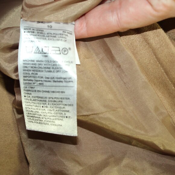 Gap Women's Size 10 Suedette Moto Jacket - Picture 4 of 7